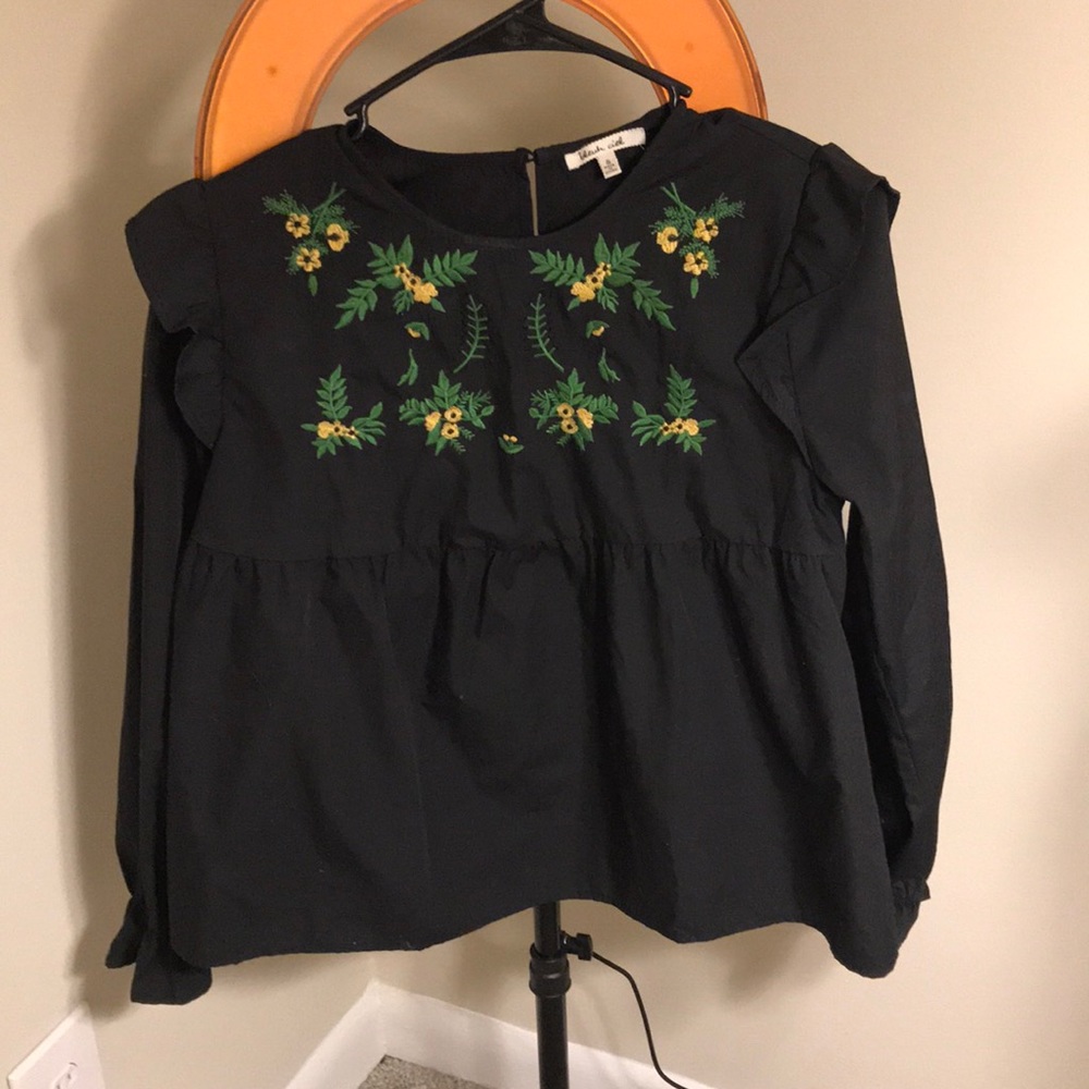 Floral embroidered blouse